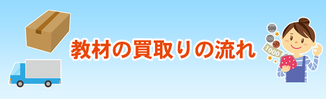 教材の買取りの流れ
